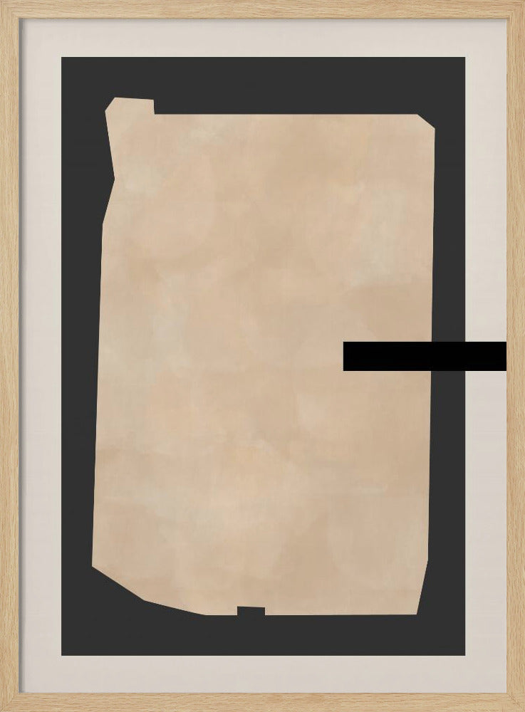 Abstract Beige Painting | Poster