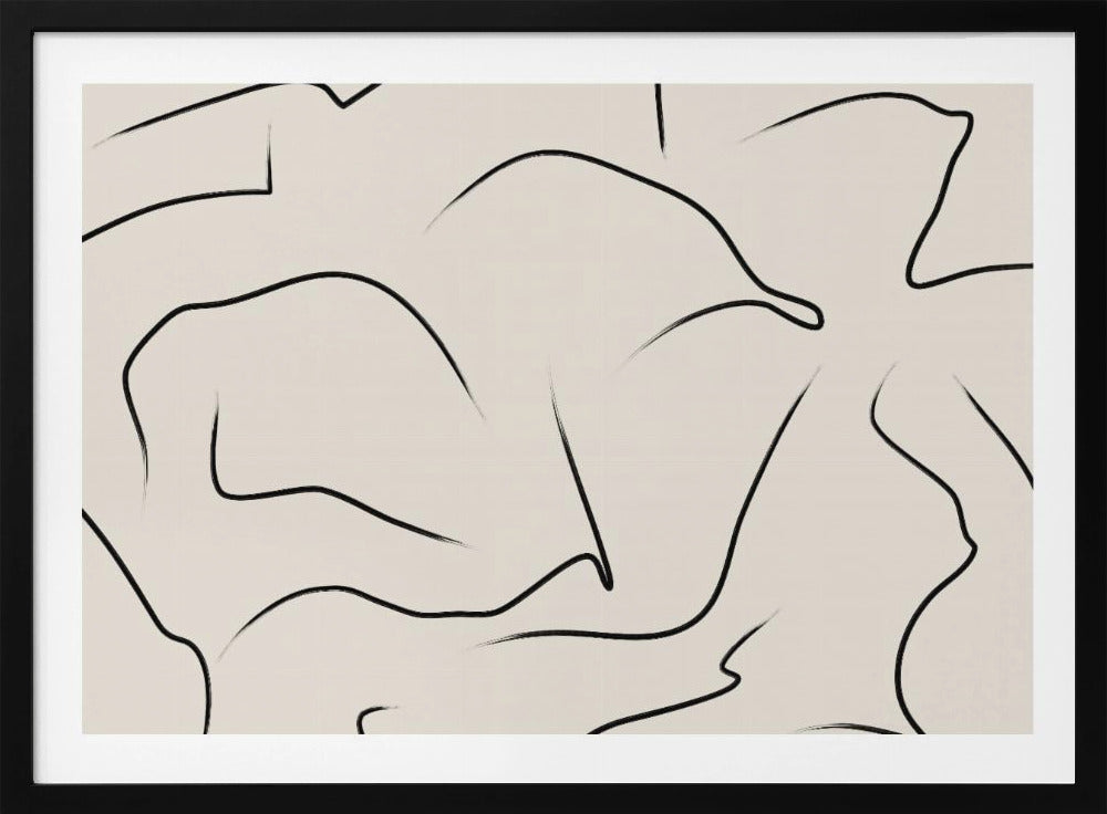 Minimalist Black Curves | Poster