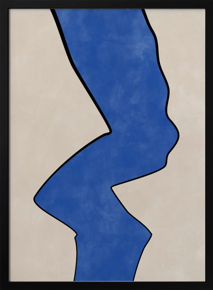 Bold Blue Contour | Poster