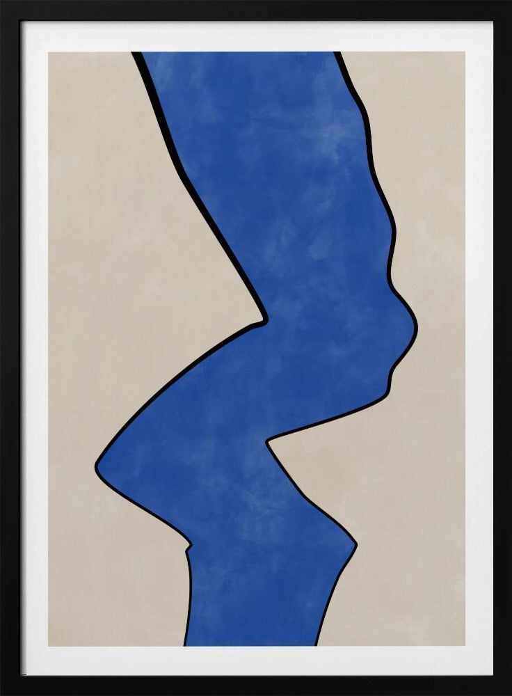 Bold Blue Contour | Poster