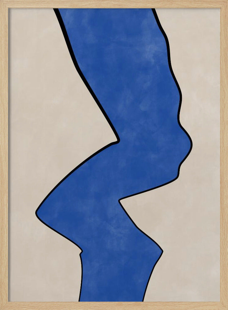 Bold Blue Contour | Poster