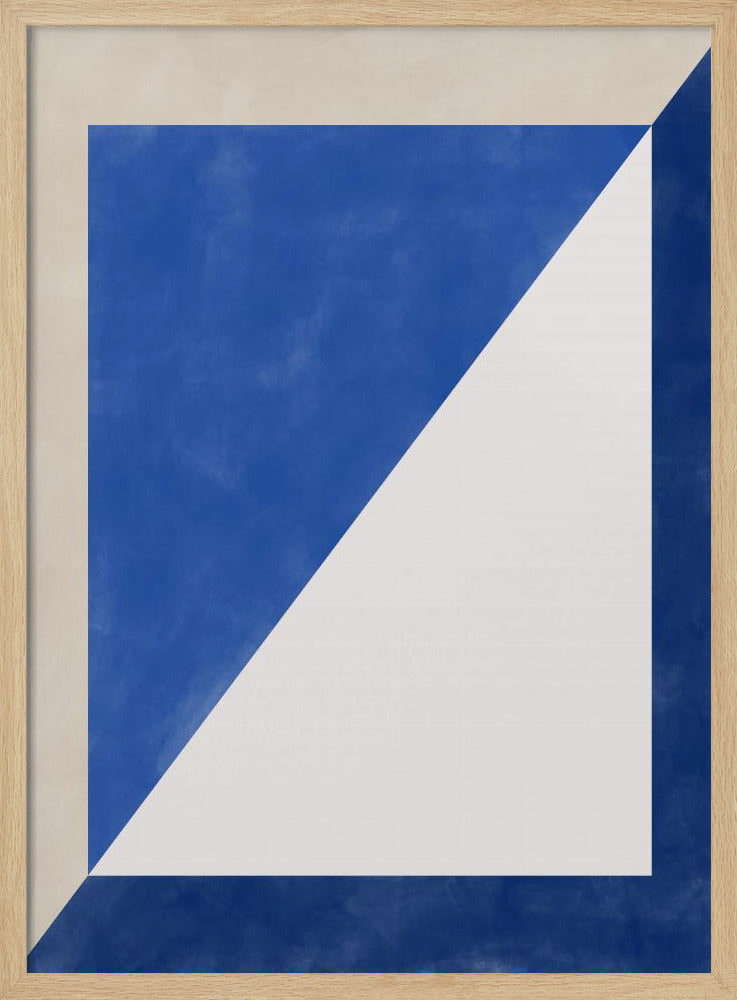 Blue Geometric Play | Poster