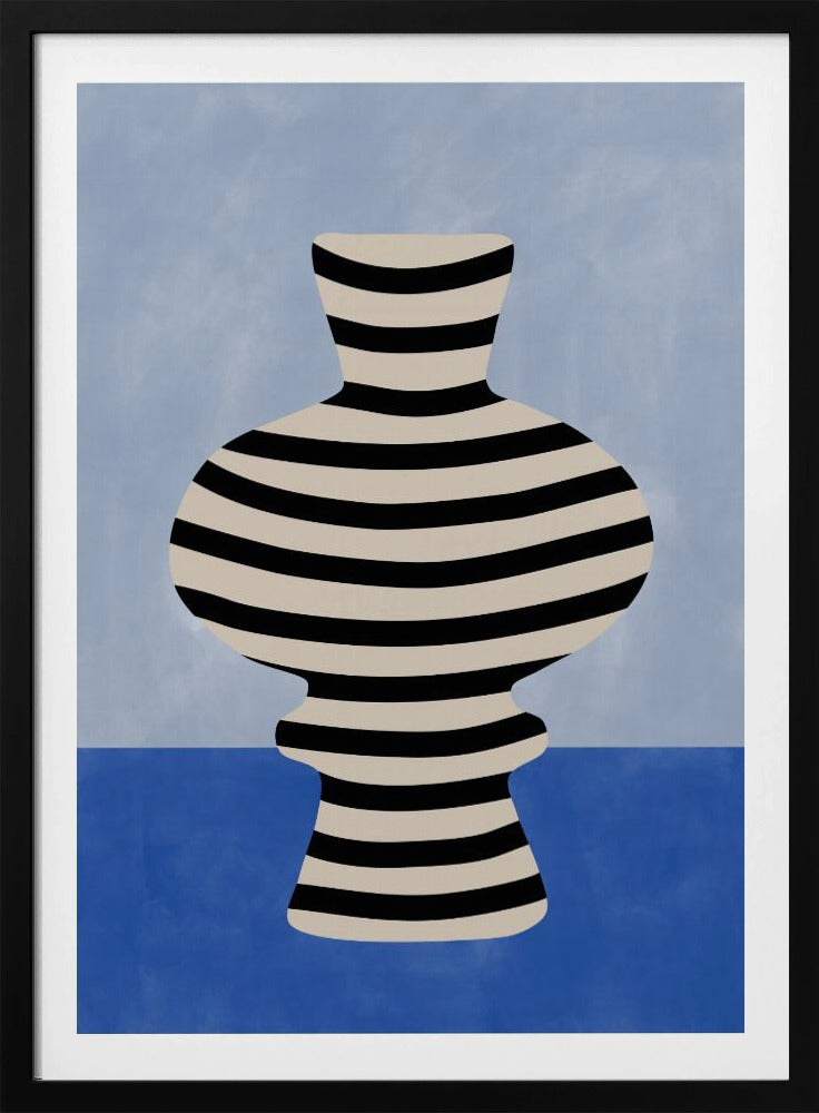 Striped Vase Illusion | Poster