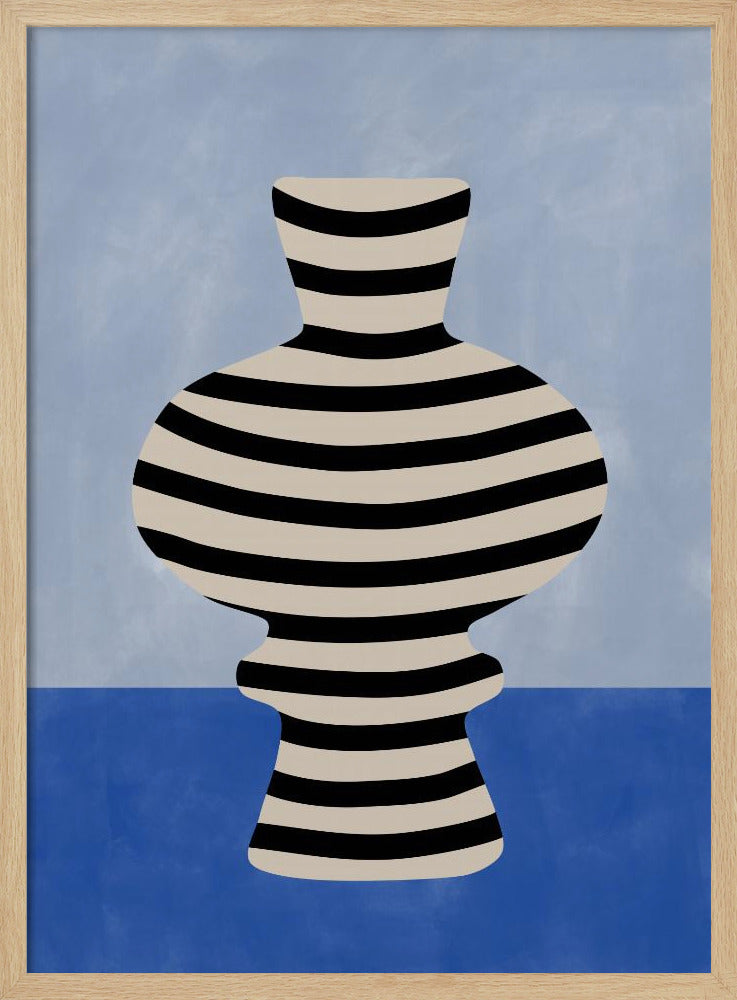 Striped Vase Illusion | Poster