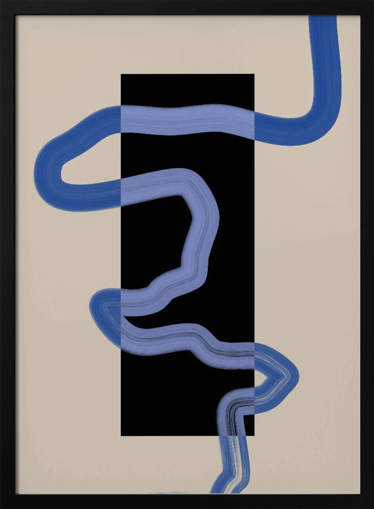 Blue Pathway Flow | Poster