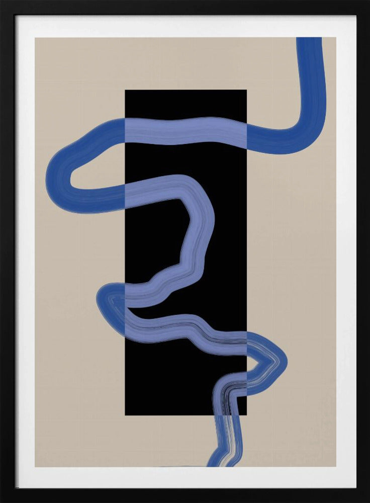 Blue Pathway Flow | Poster