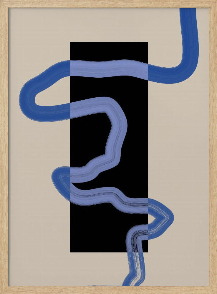 Blue Pathway Flow | Poster