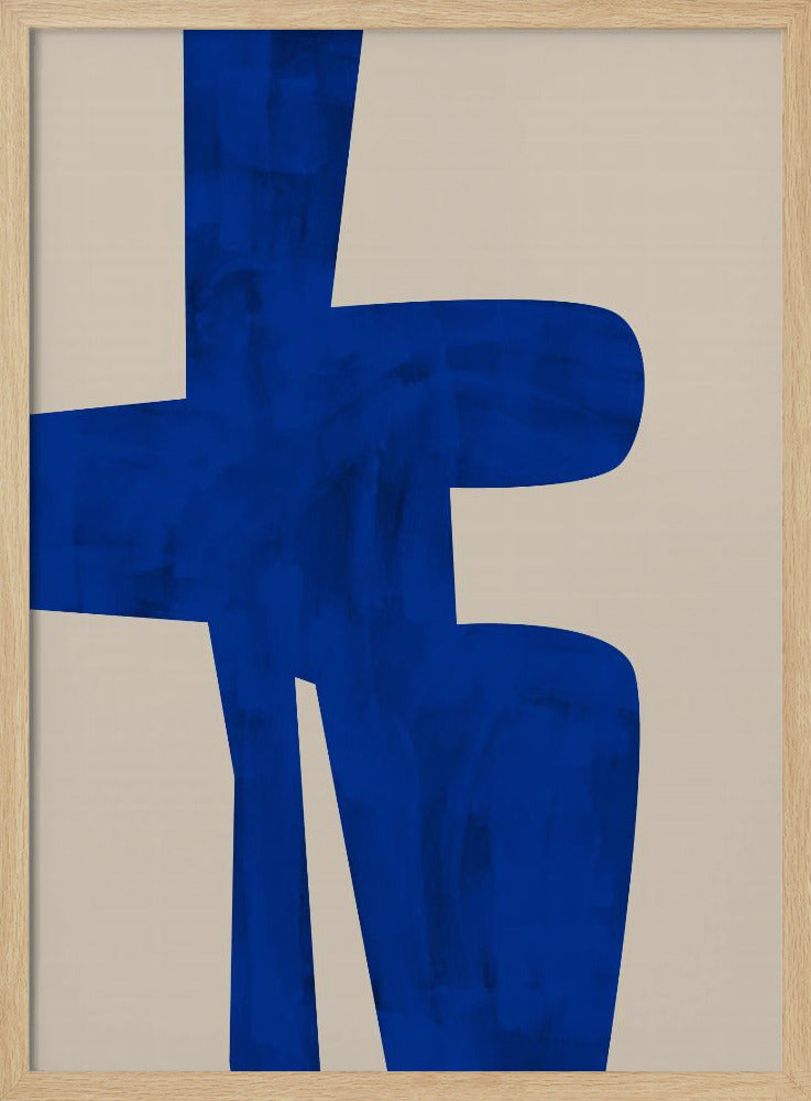 Blue Harmony Shape | Poster