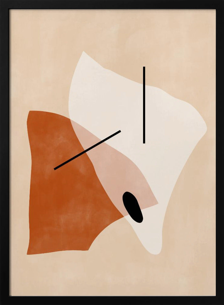 Geometric Shapes In Earthy Tones | Poster