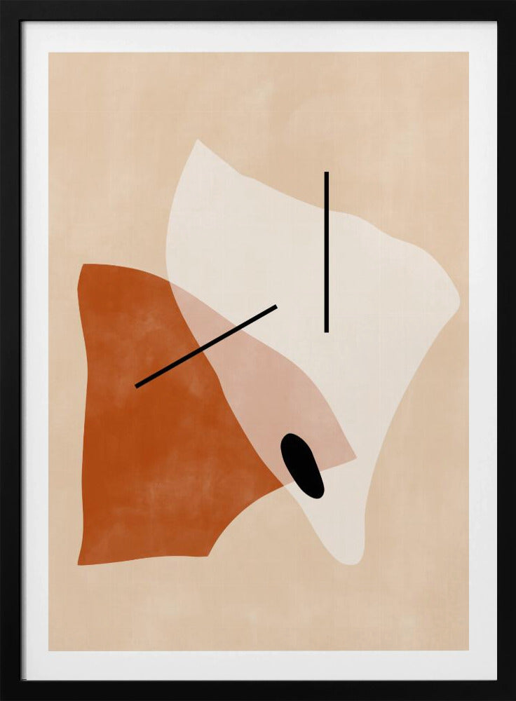 Geometric Shapes In Earthy Tones | Poster