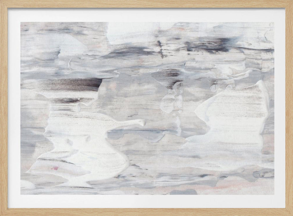 Fluid Brushstrokes with Muted Tones | Poster