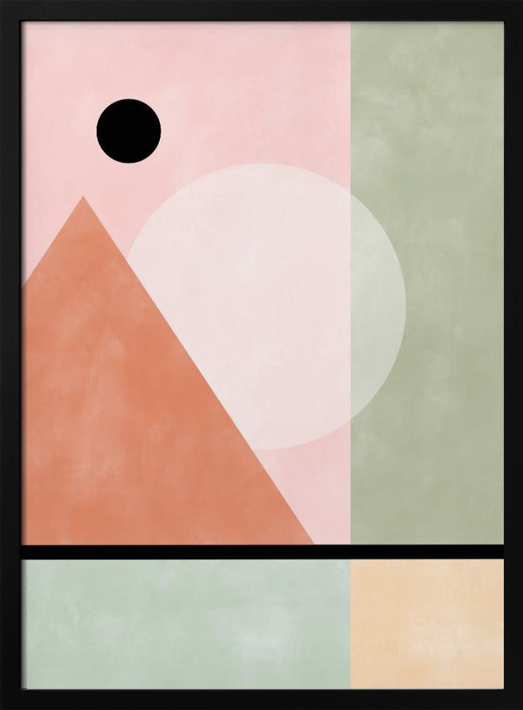Geometric Shapes In Pastel Tones | Poster
