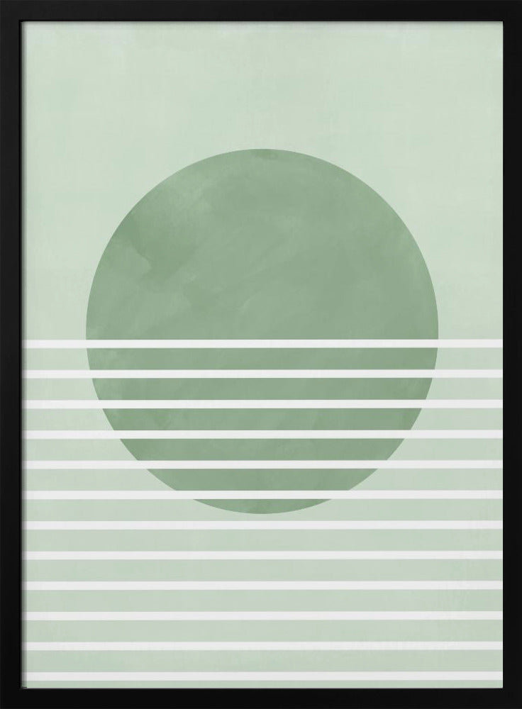 Green Horizon Lines | Poster
