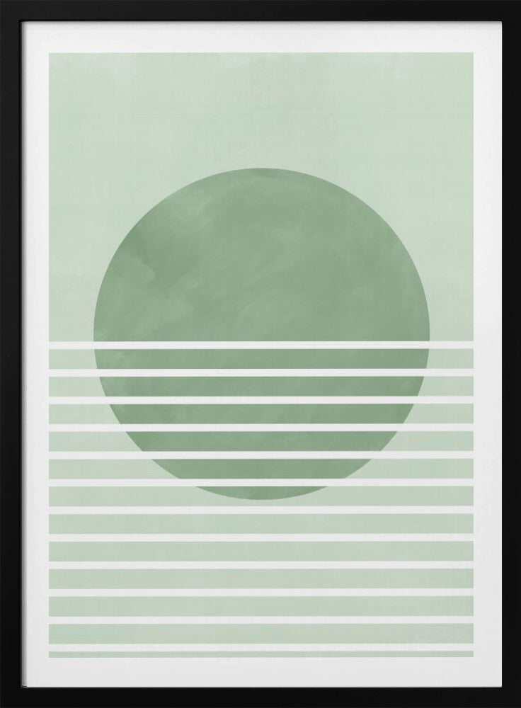 Green Horizon Lines | Poster