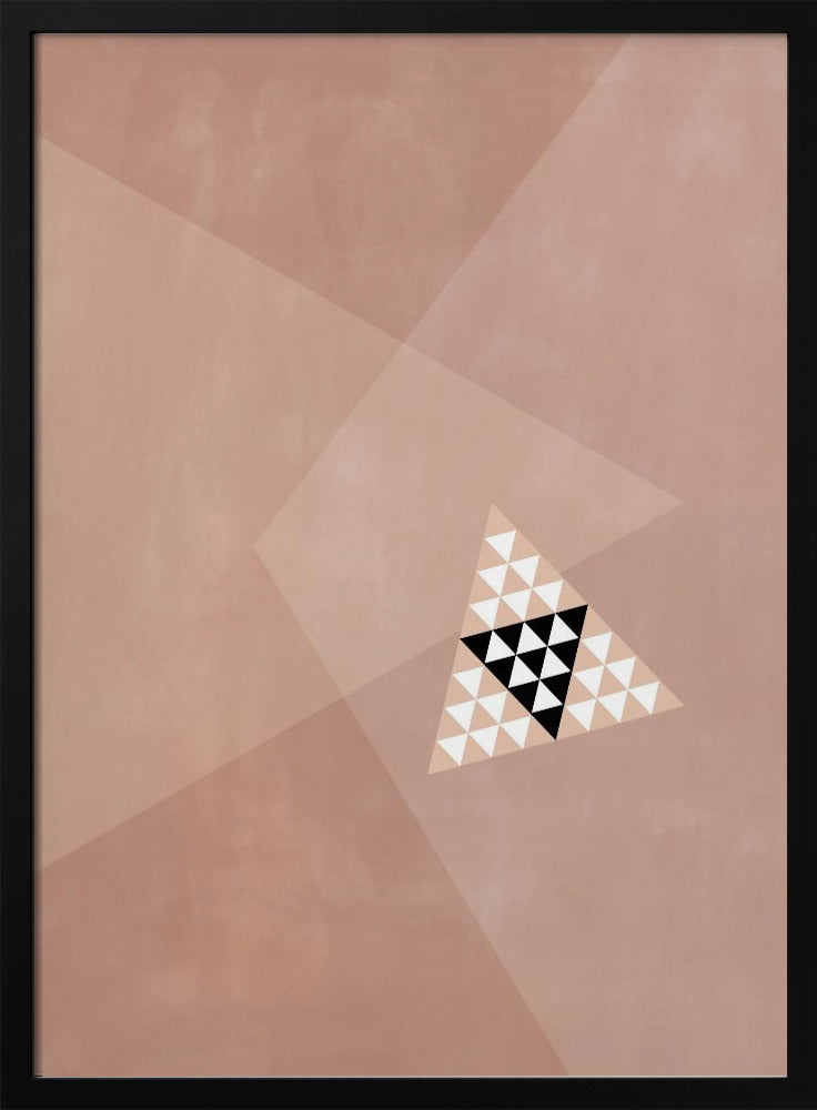 Geometric Design With A Central Triangular Pattern | Poster