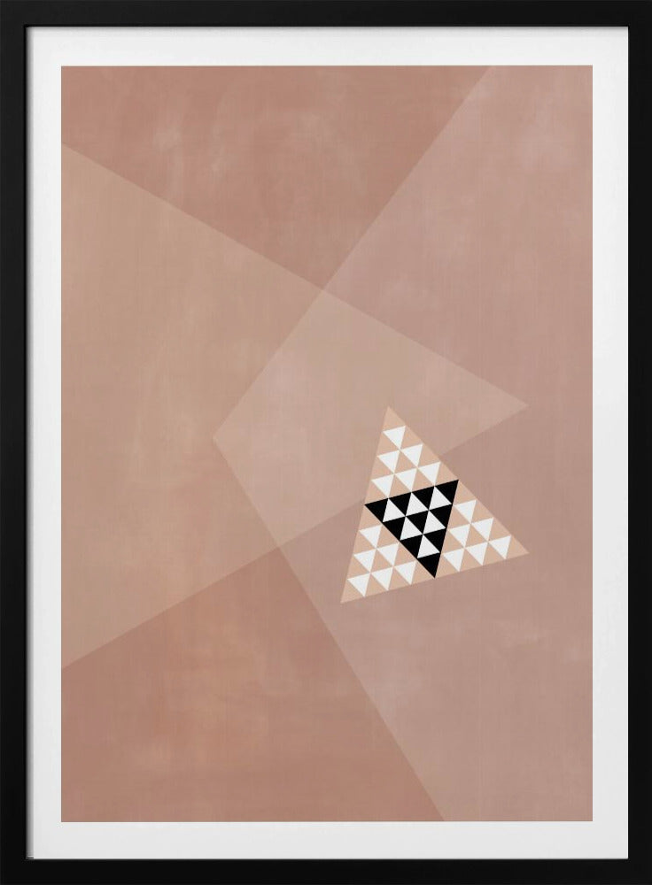 Geometric Design With A Central Triangular Pattern | Poster