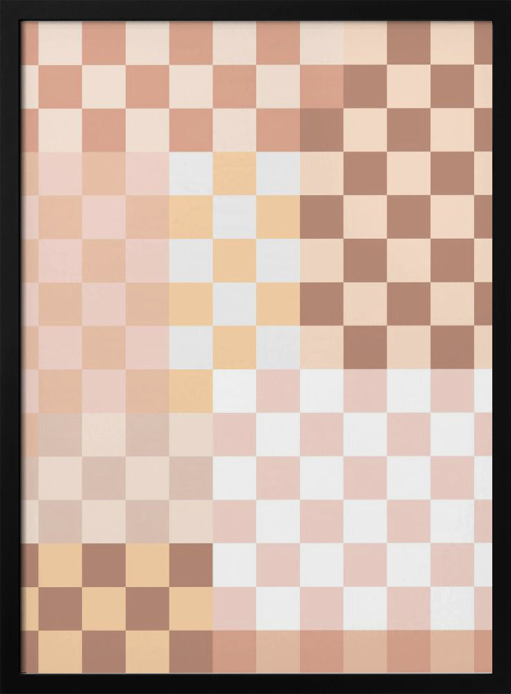 Checkerboard Harmony | Poster