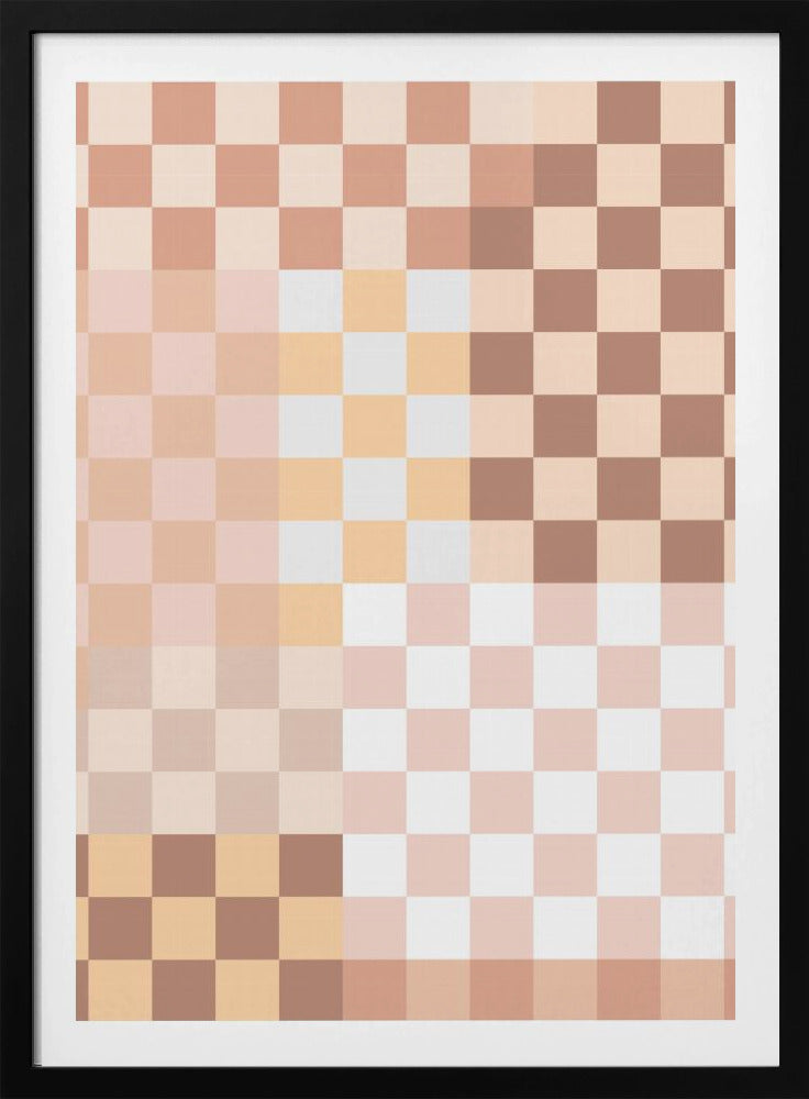 Checkerboard Harmony | Poster