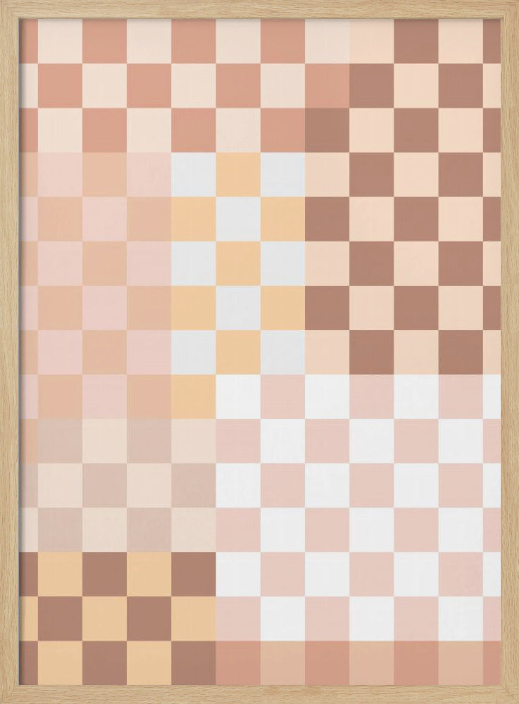 Checkerboard Harmony | Poster