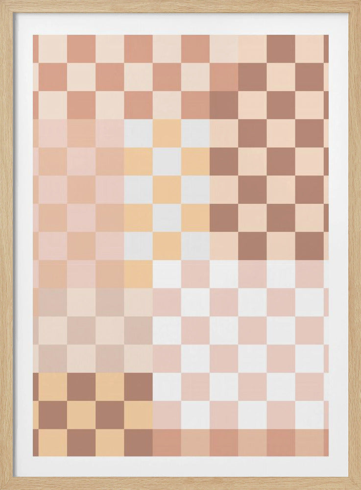 Checkerboard Harmony | Poster