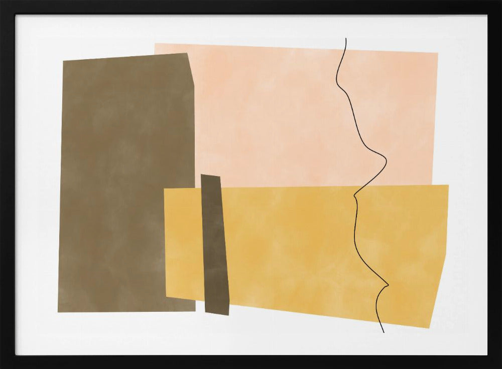 Geometric Shapes In Earthy Tones | Poster