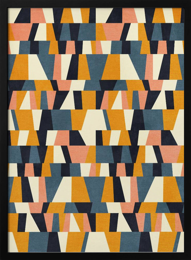 Rainbow Plus Shapes  Blue Mustard14 | Poster
