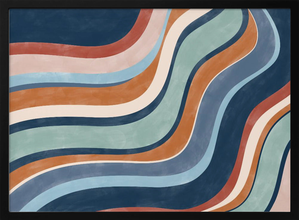 Multicolored Lines Creates A Dynamic | Poster