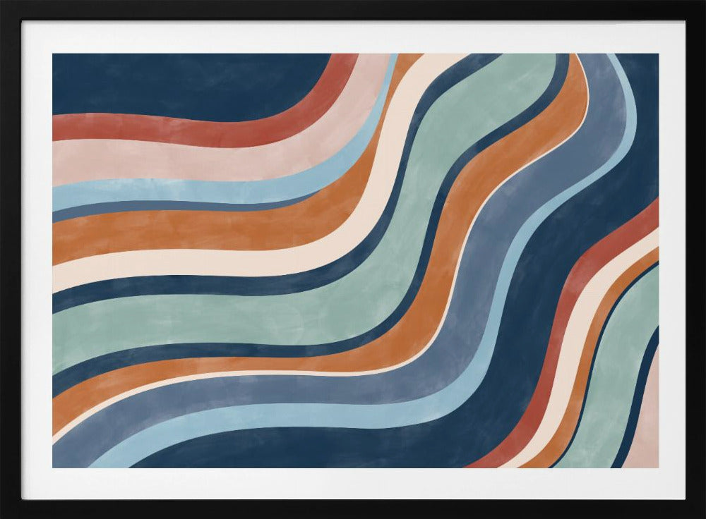 Multicolored Lines Creates A Dynamic | Poster