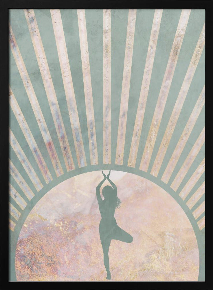 Yoga Boho Sun Rise Green 1 | Poster