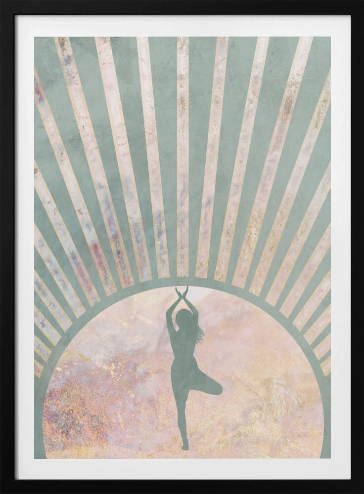 Yoga Boho Sun Rise Green 1 | Poster