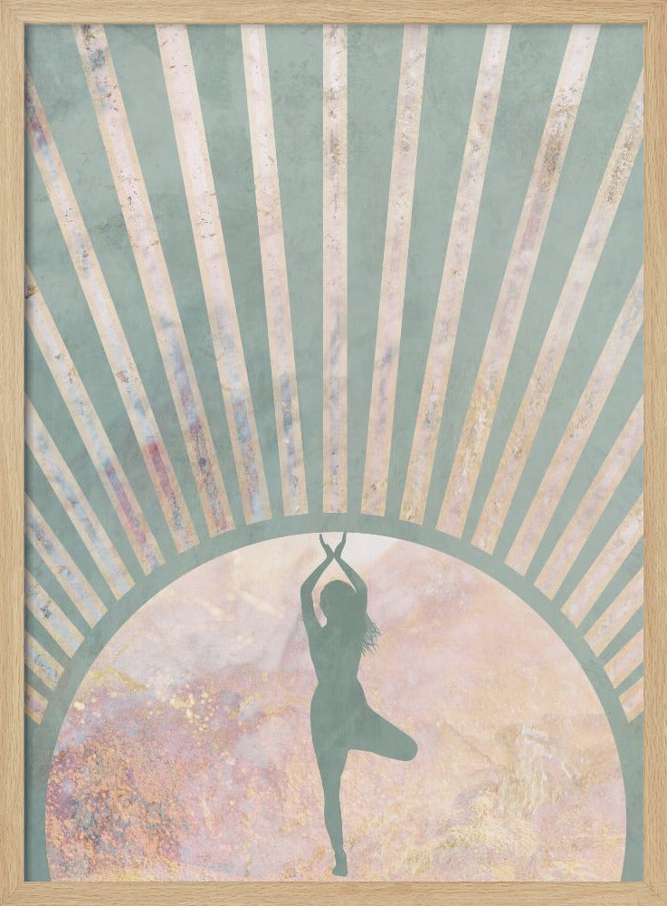 Yoga Boho Sun Rise Green 1 | Poster