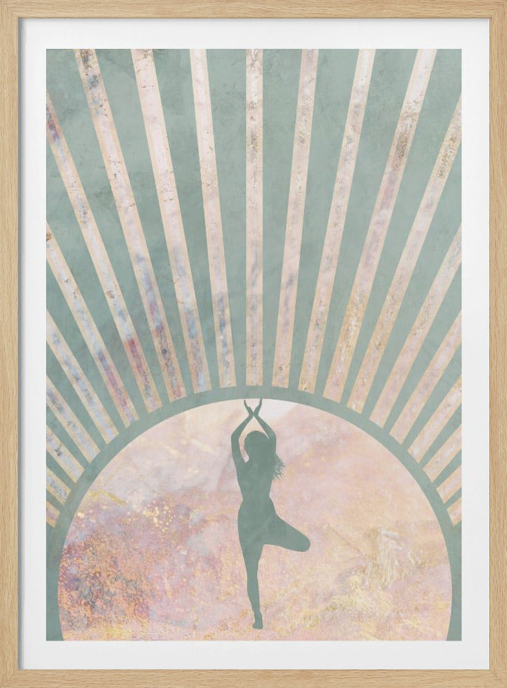 Yoga Boho Sun Rise Green 1 | Poster