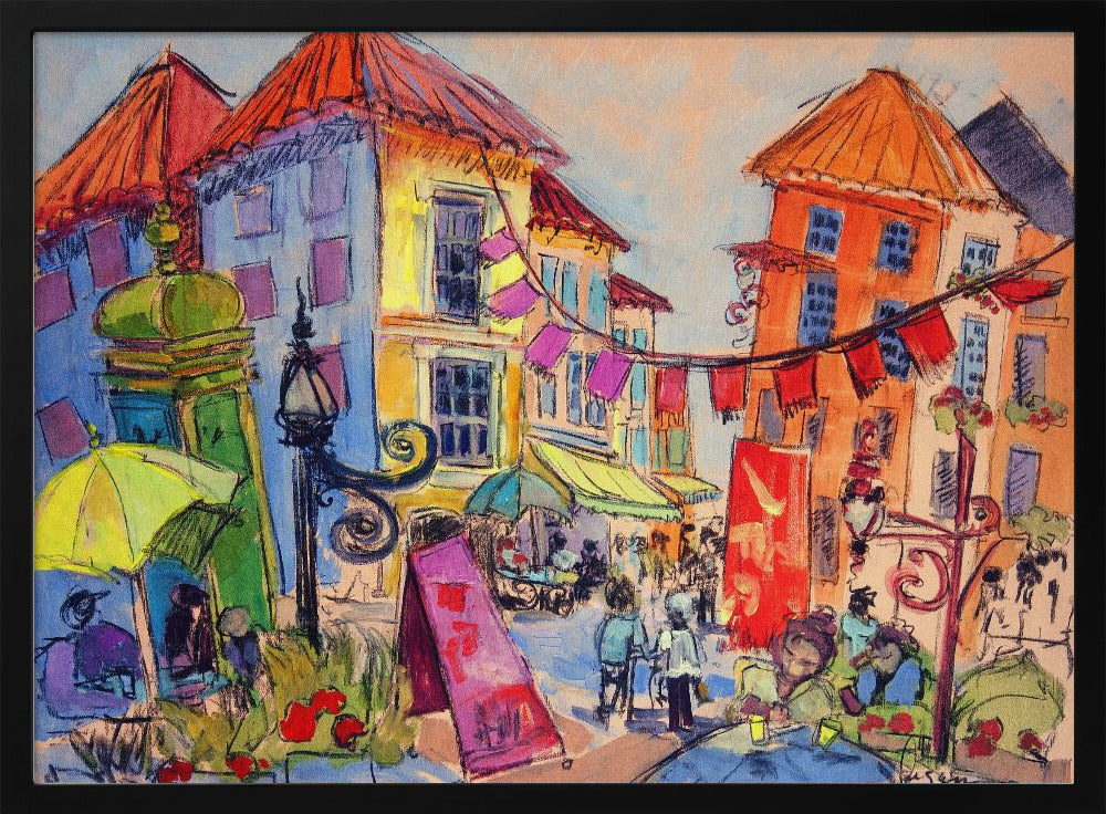Vibrant Street Scene | Poster