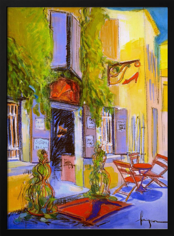Sunny Courtyard Cafe | Poster
