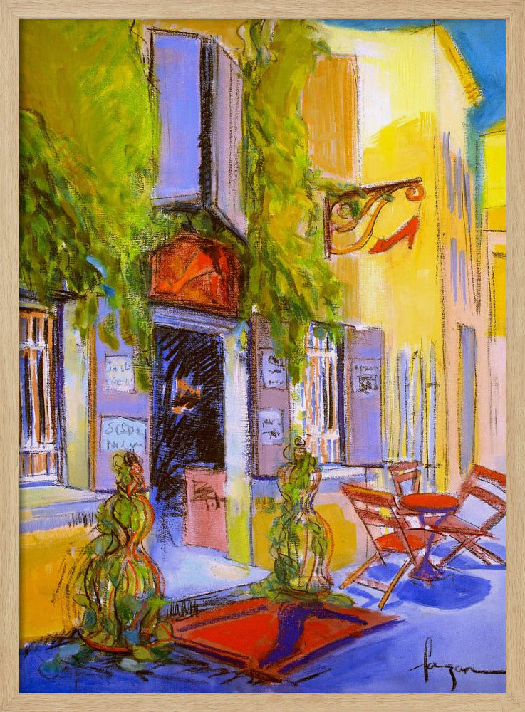 Sunny Courtyard Cafe | Poster