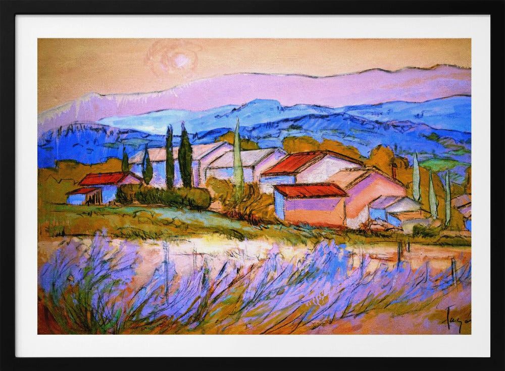 Lavender Hillside | Poster