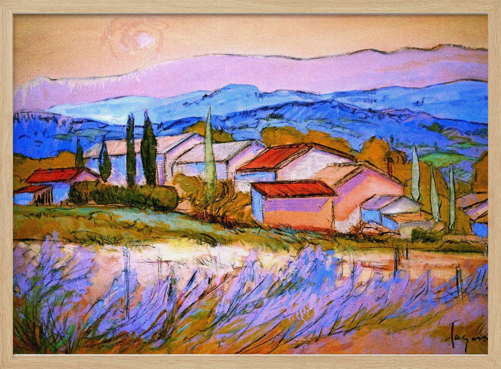 Lavender Hillside | Poster