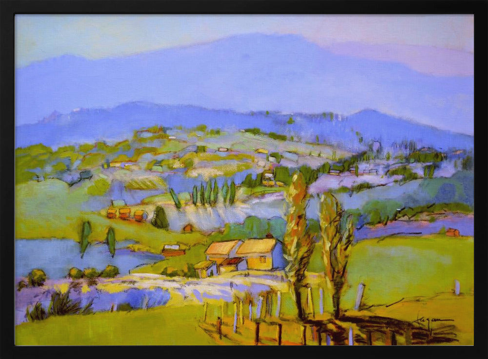 Golden Valleyscape | Poster