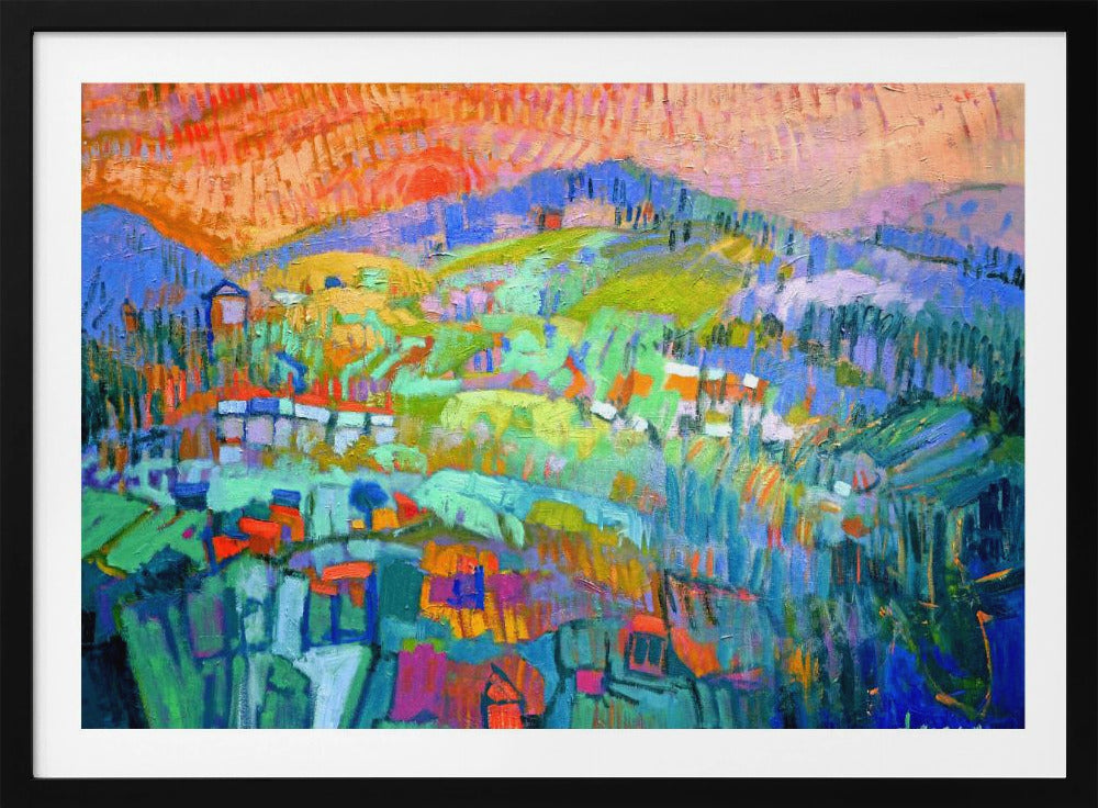 Vibrant Hillside Dreams | Poster