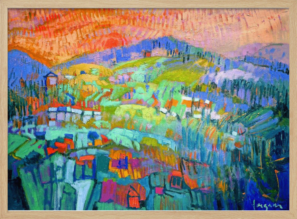 Vibrant Hillside Dreams | Poster