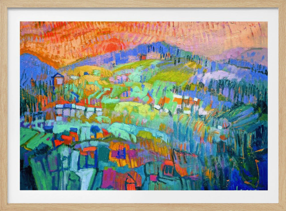 Vibrant Hillside Dreams | Poster