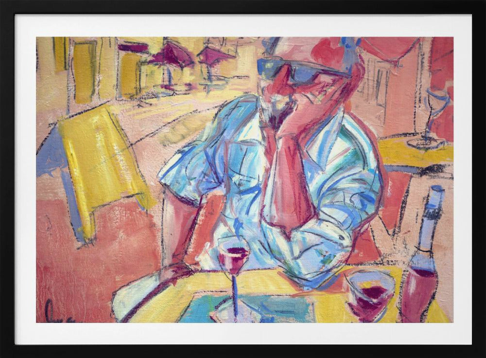 Contemplative Cafe Moment | Poster