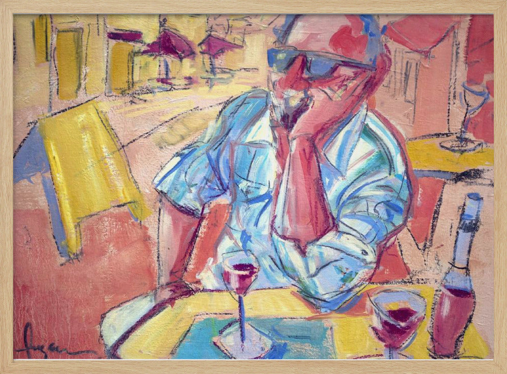 Contemplative Cafe Moment | Poster