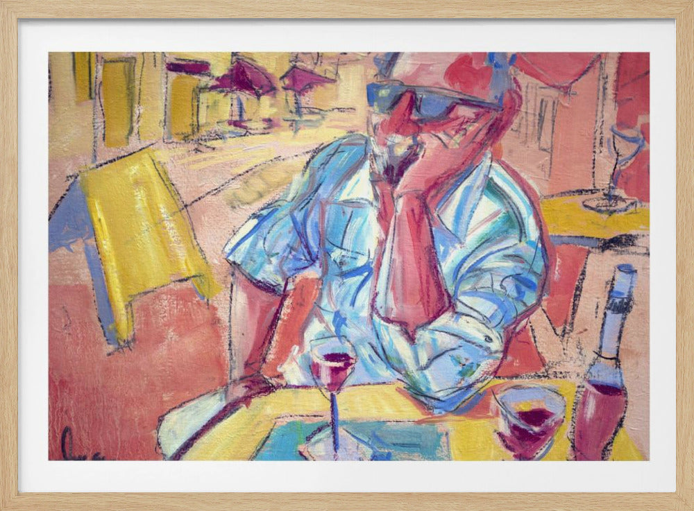 Contemplative Cafe Moment | Poster