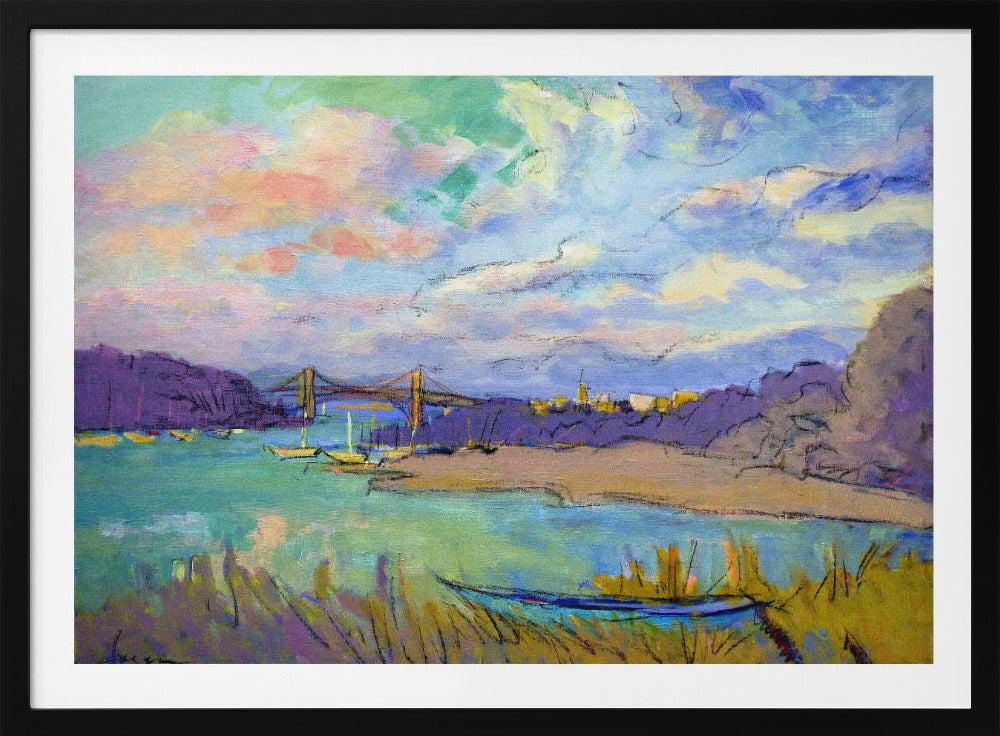 Serene River Skies | Poster