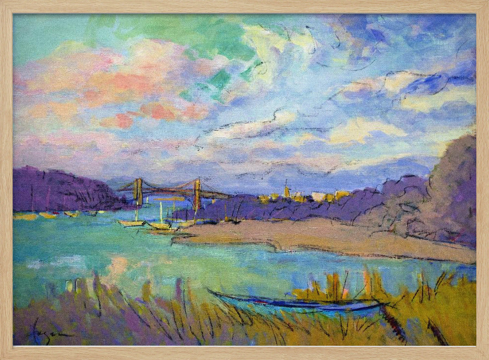 Serene River Skies | Poster