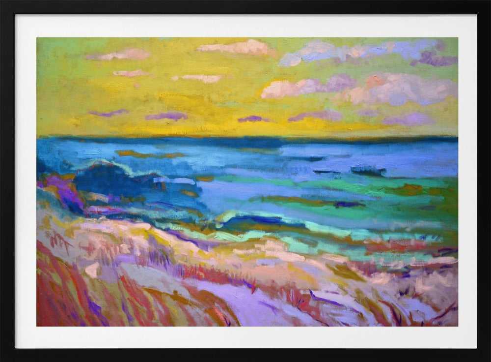 Coastal Landscape at Sunset | Poster