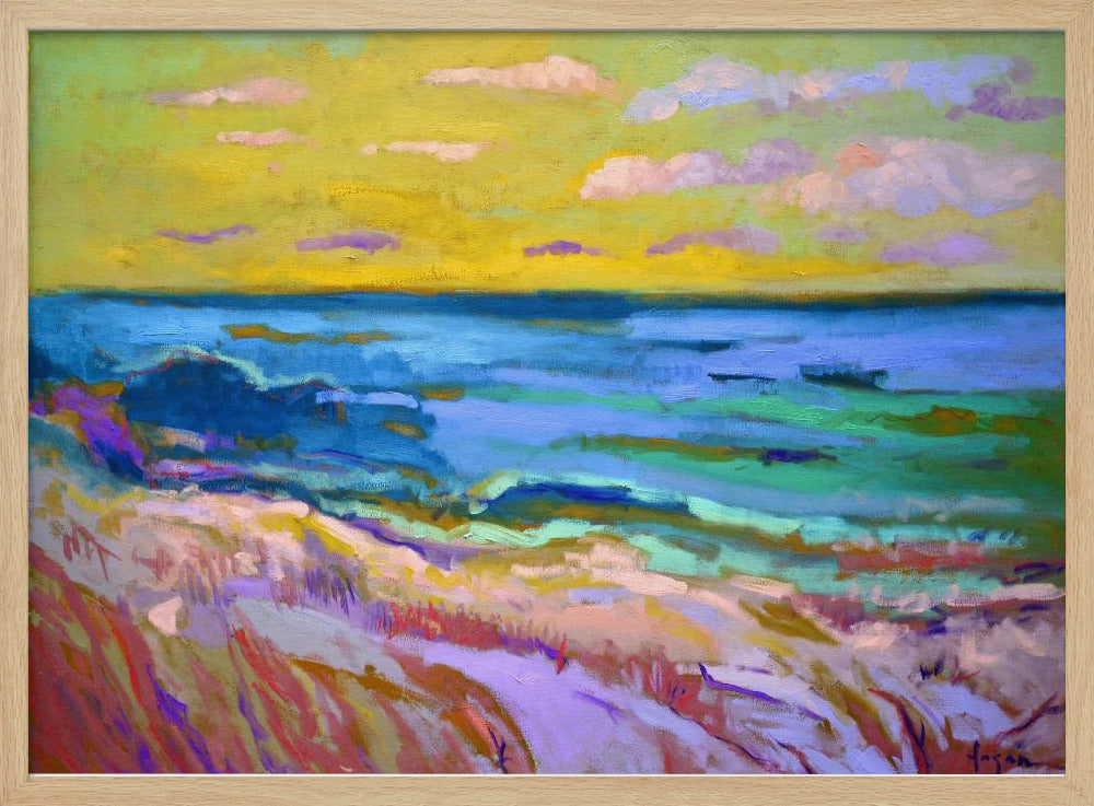 Coastal Landscape at Sunset | Poster