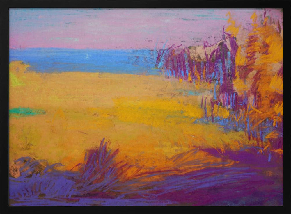 Vibrant Sunset Fields | Poster