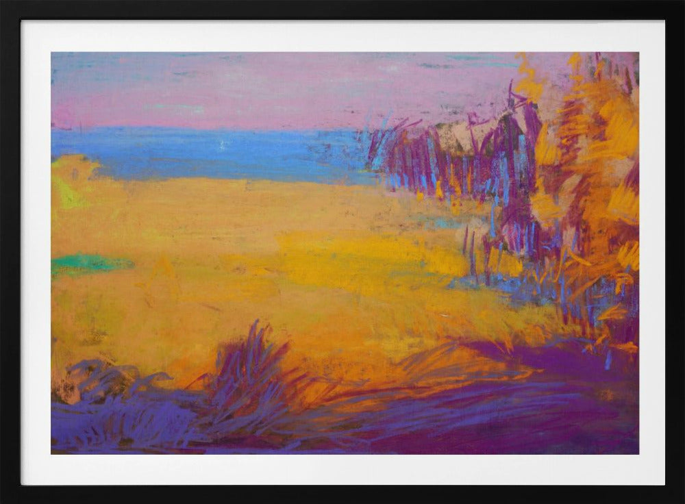 Vibrant Sunset Fields | Poster